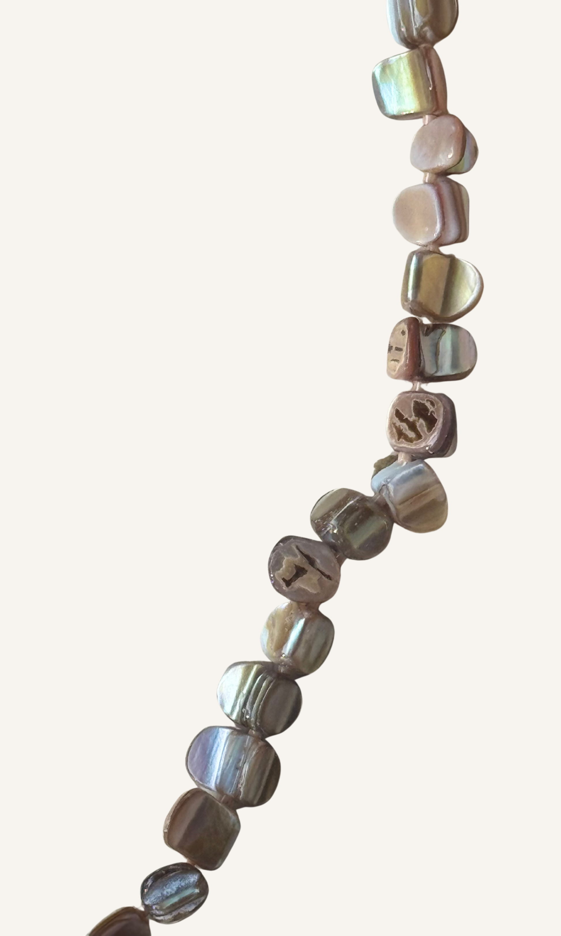 Brown Tiger's Eye and natural brown Mother of Pearl necklace with Freshwater Pearl charm, gold filled findings, and a toggle closure