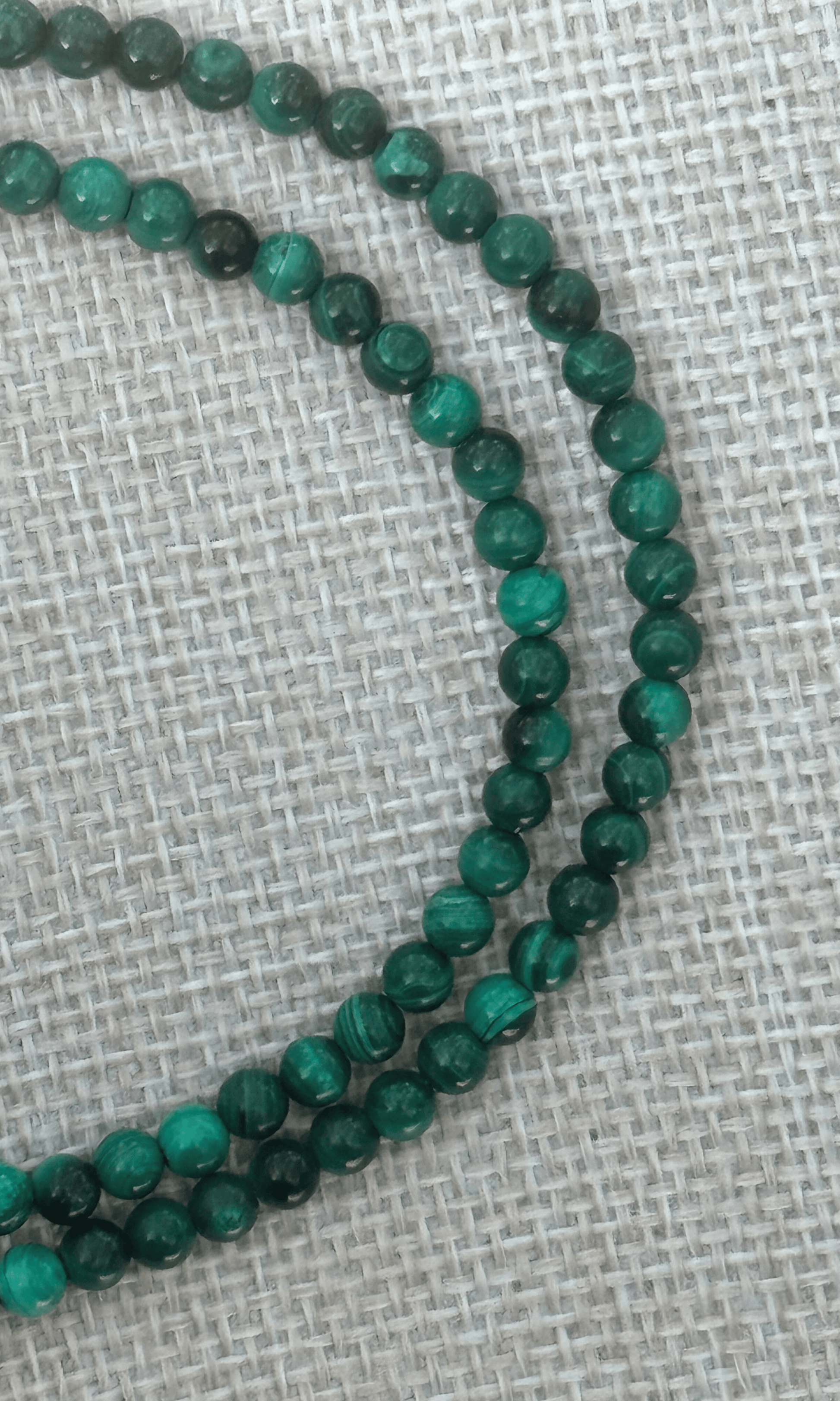 Malachite necklace with gold filled push gate clasp and heart charm